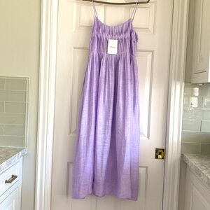 “Find Me Now” Linen Lilac / Lavender Summer Sun Dress! Size Medium